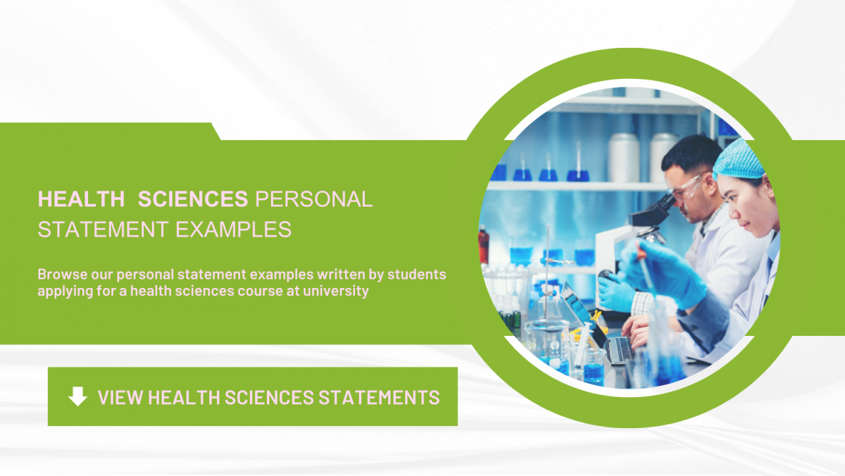 health science personal statement